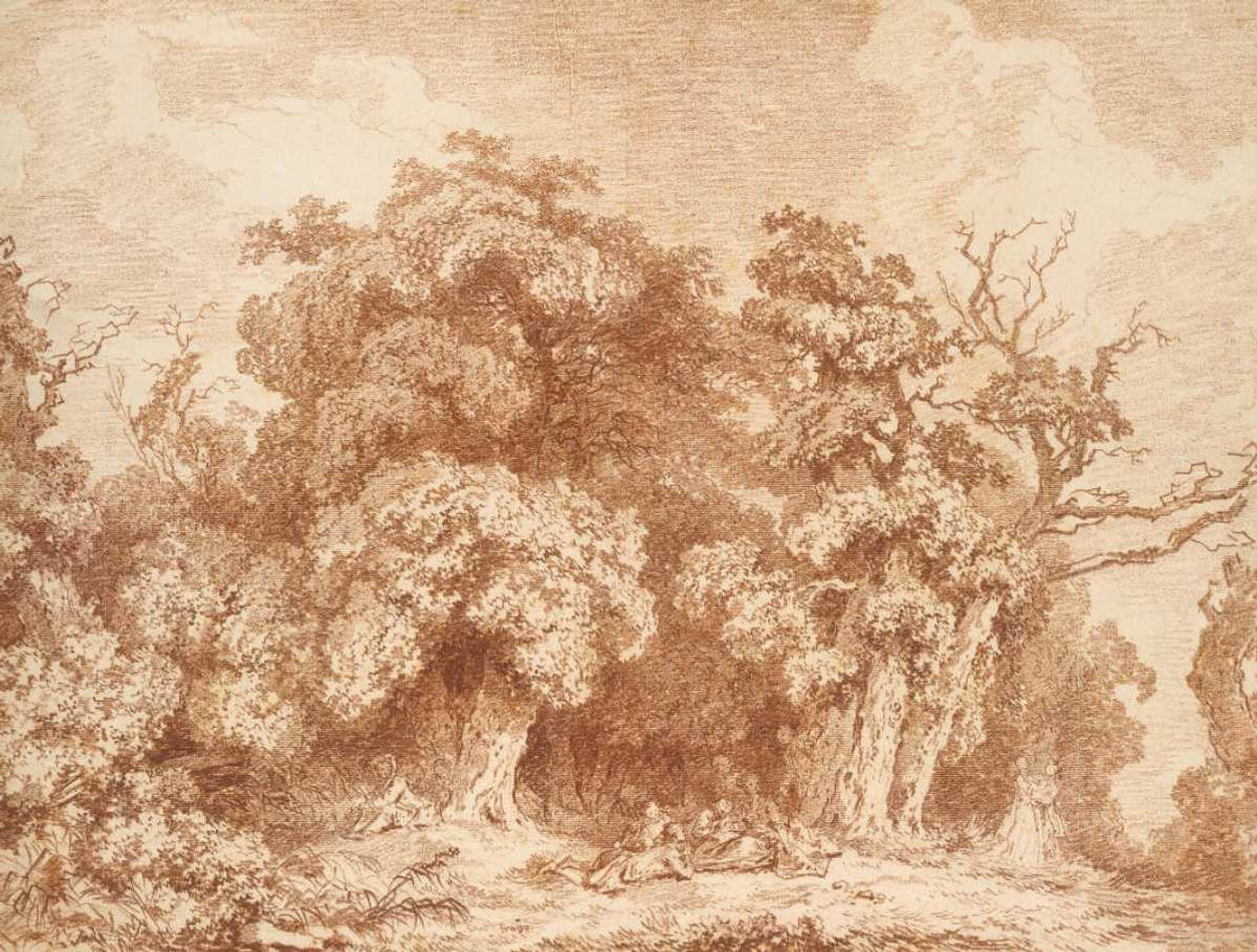 Conversation à l'orée du bois (J.-H. Fragonard, 1773)
