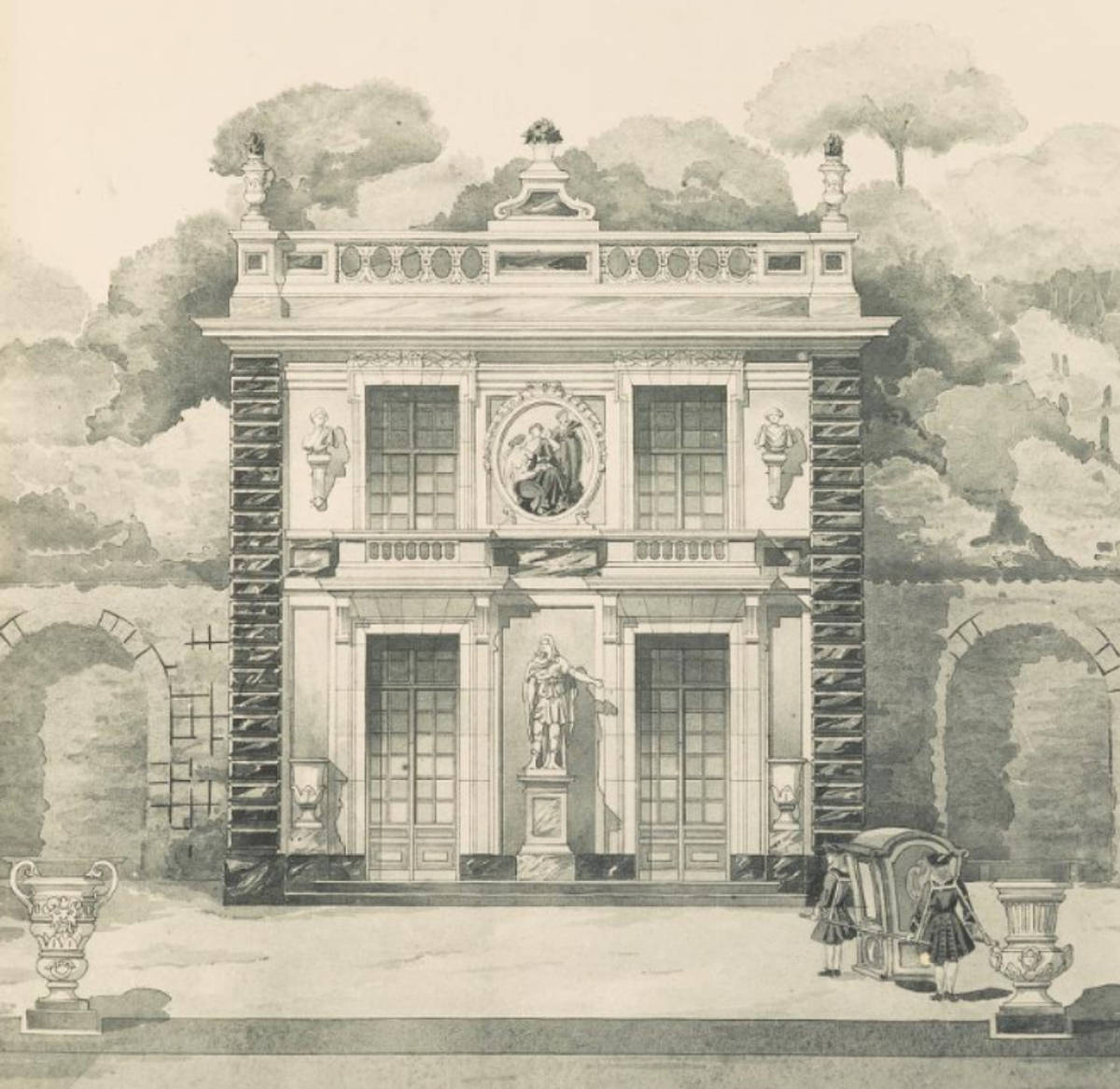 Un des pavillons de Marly