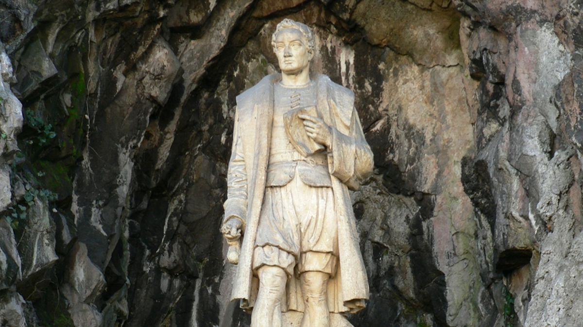 The statue
