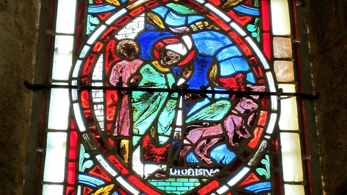 One of the stained-glasses