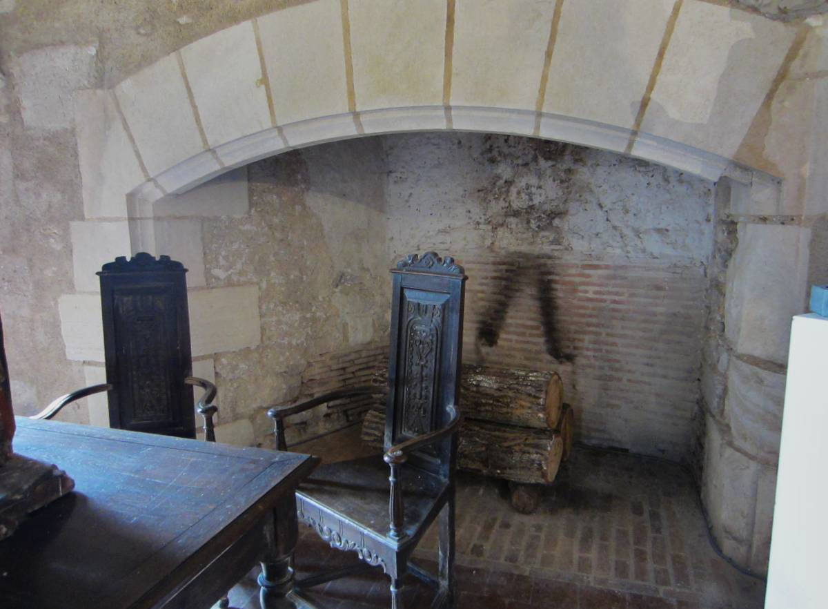 Détail d'une salle du château de Mehun