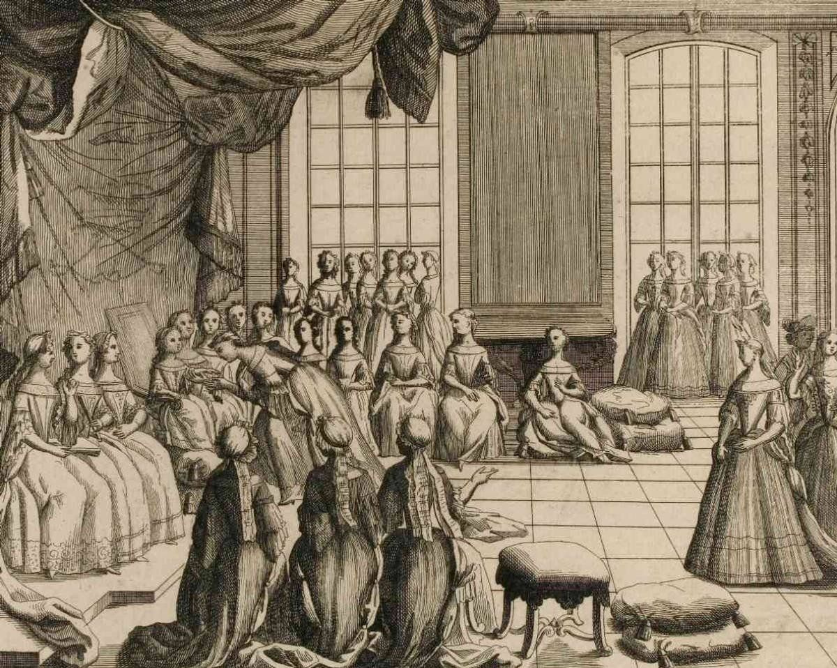 Compliments faits à l'infante au Louvre en 1722