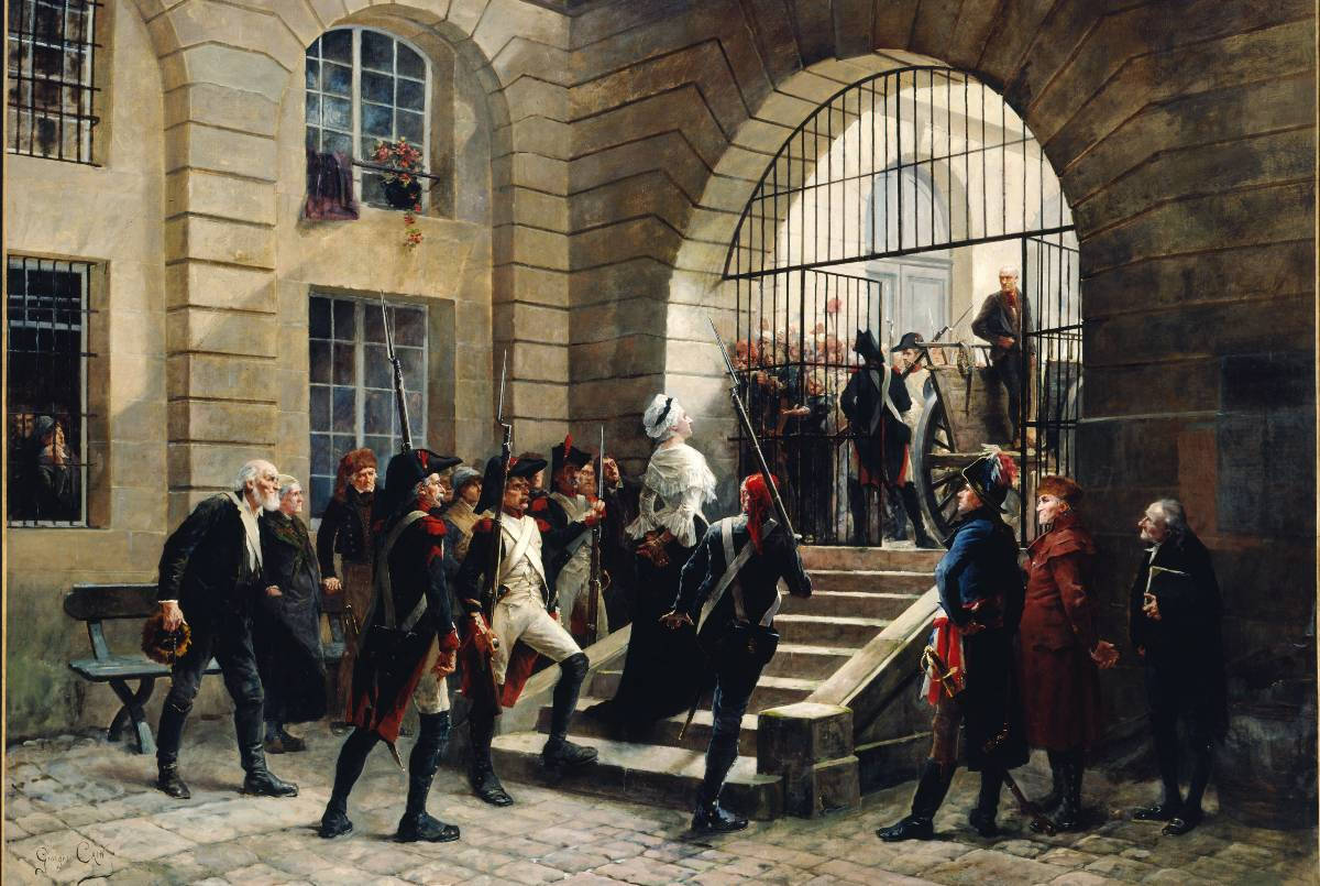 La reine sortant de la Conciergerie (G. Cain, 1885)