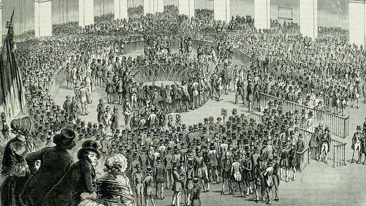 Bourse de Paris, journal L'Illustration, 1840
