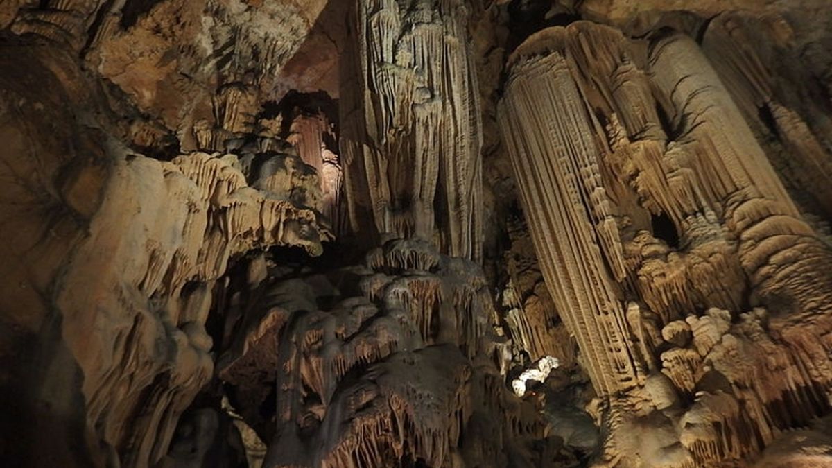Inside the cave