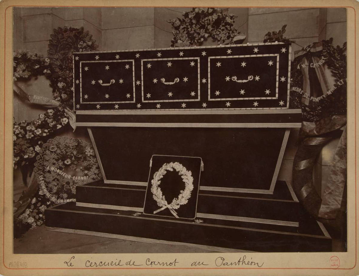 Cercueil de Carnot au Panthéon