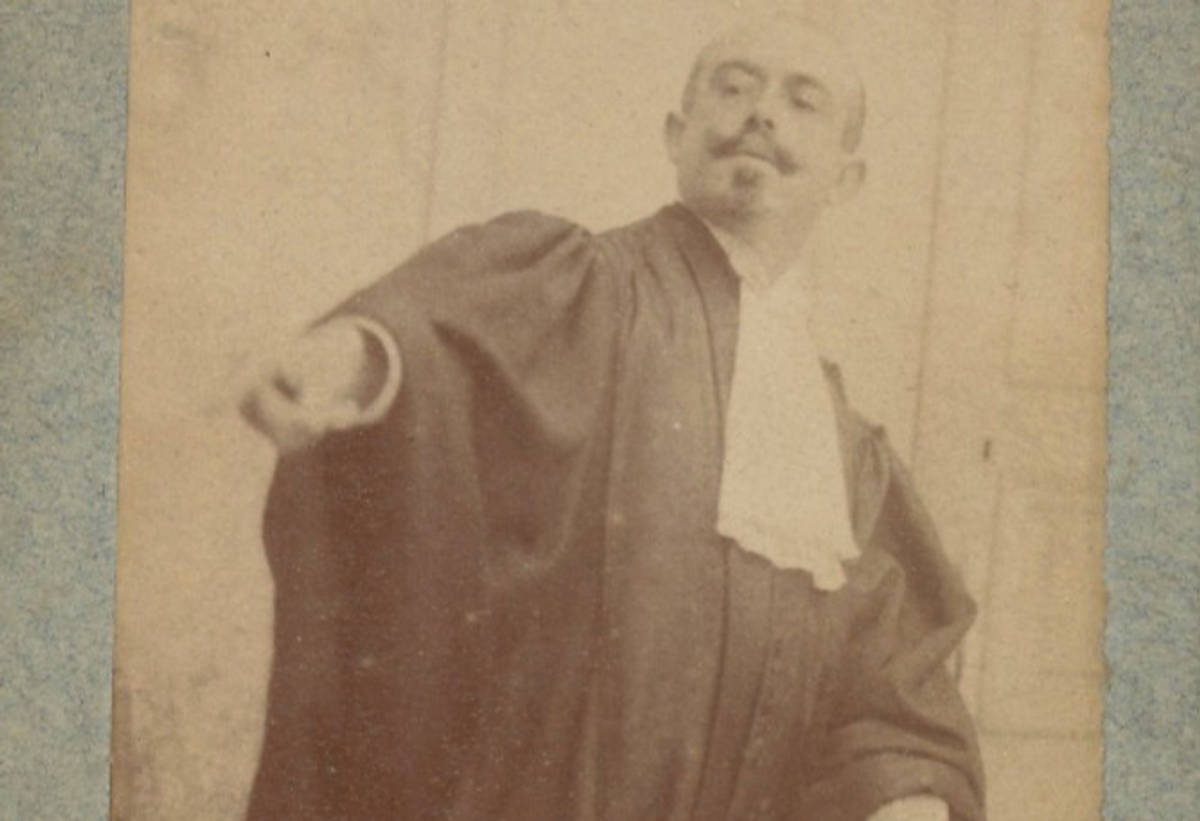 Le procureur Cabanes au procès de Ravachol